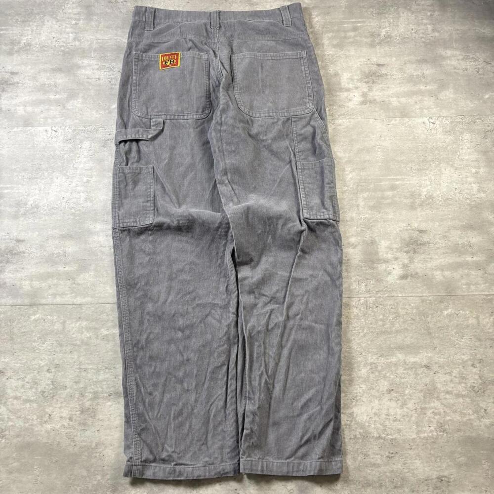 Vintage 90’s Baggy Gray Corduroy County FB Carpenter Pants